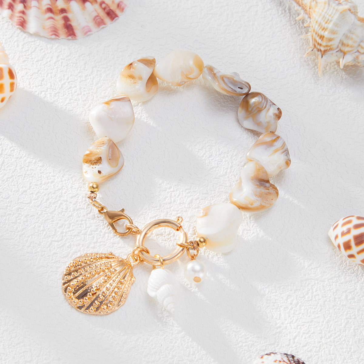 Boho Shell Pearl Jewelry Set