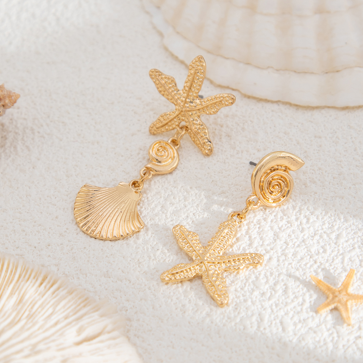 Ocean Star & Starfish Earrings