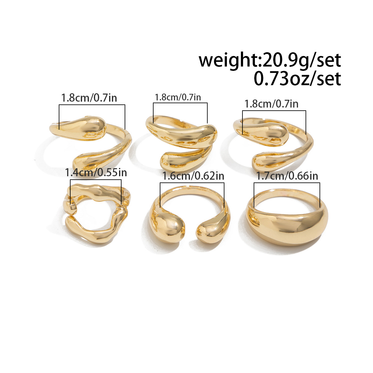 INS-style Ring & Necklace Jewelry Set