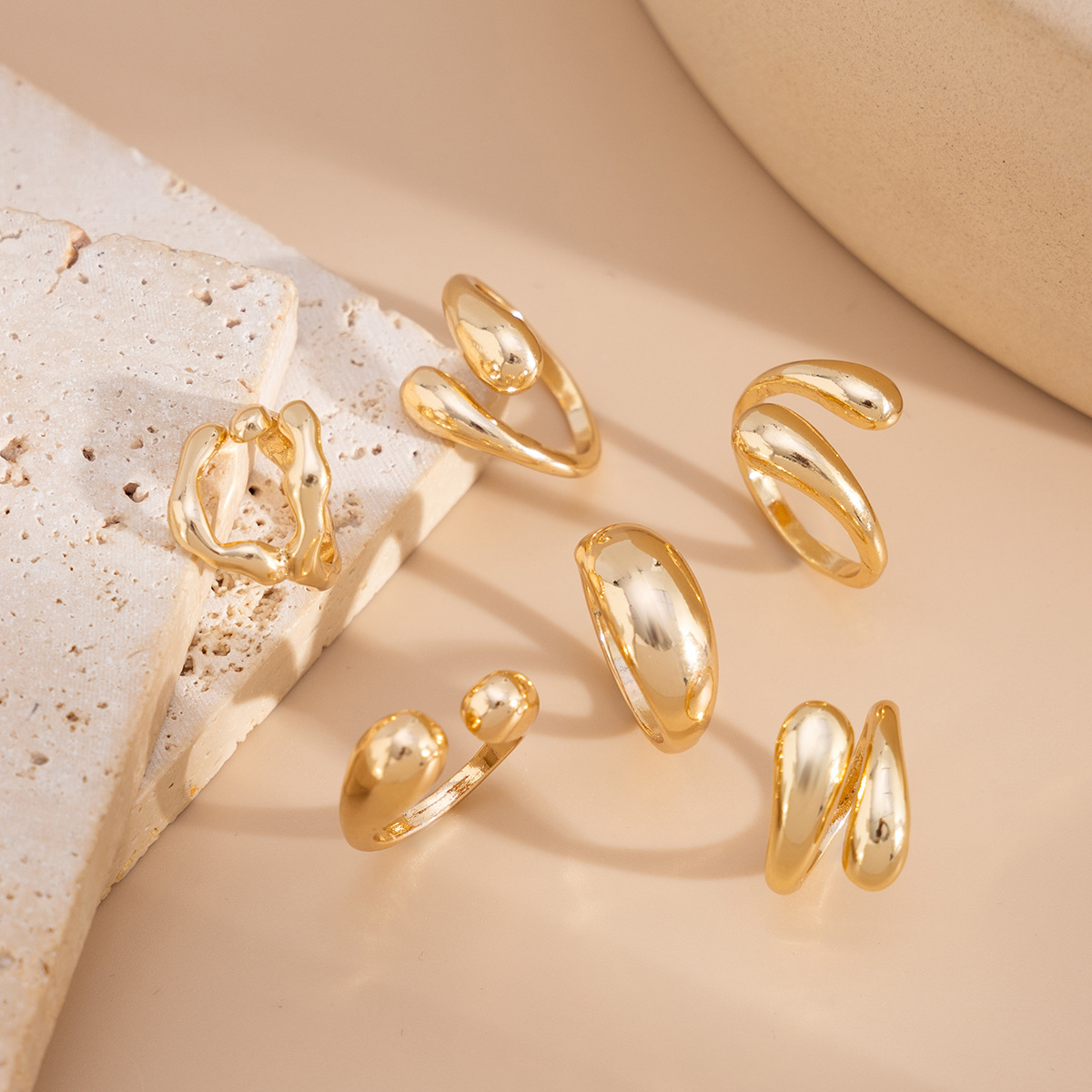 INS-style Ring & Necklace Jewelry Set