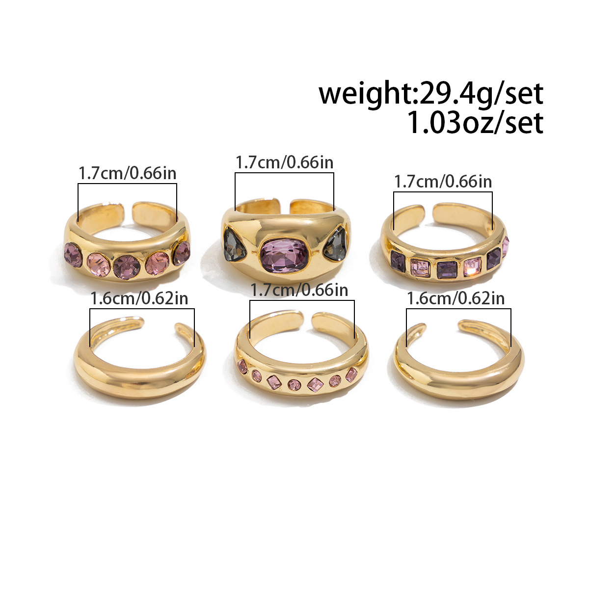 INS-style Ring & Necklace Jewelry Set