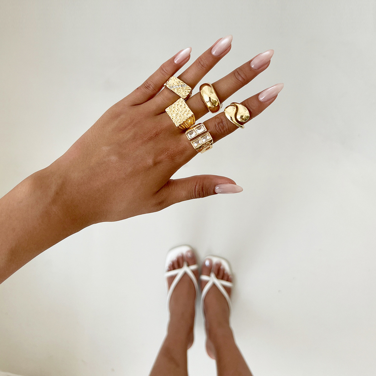 INS-style Ring & Necklace Jewelry Set
