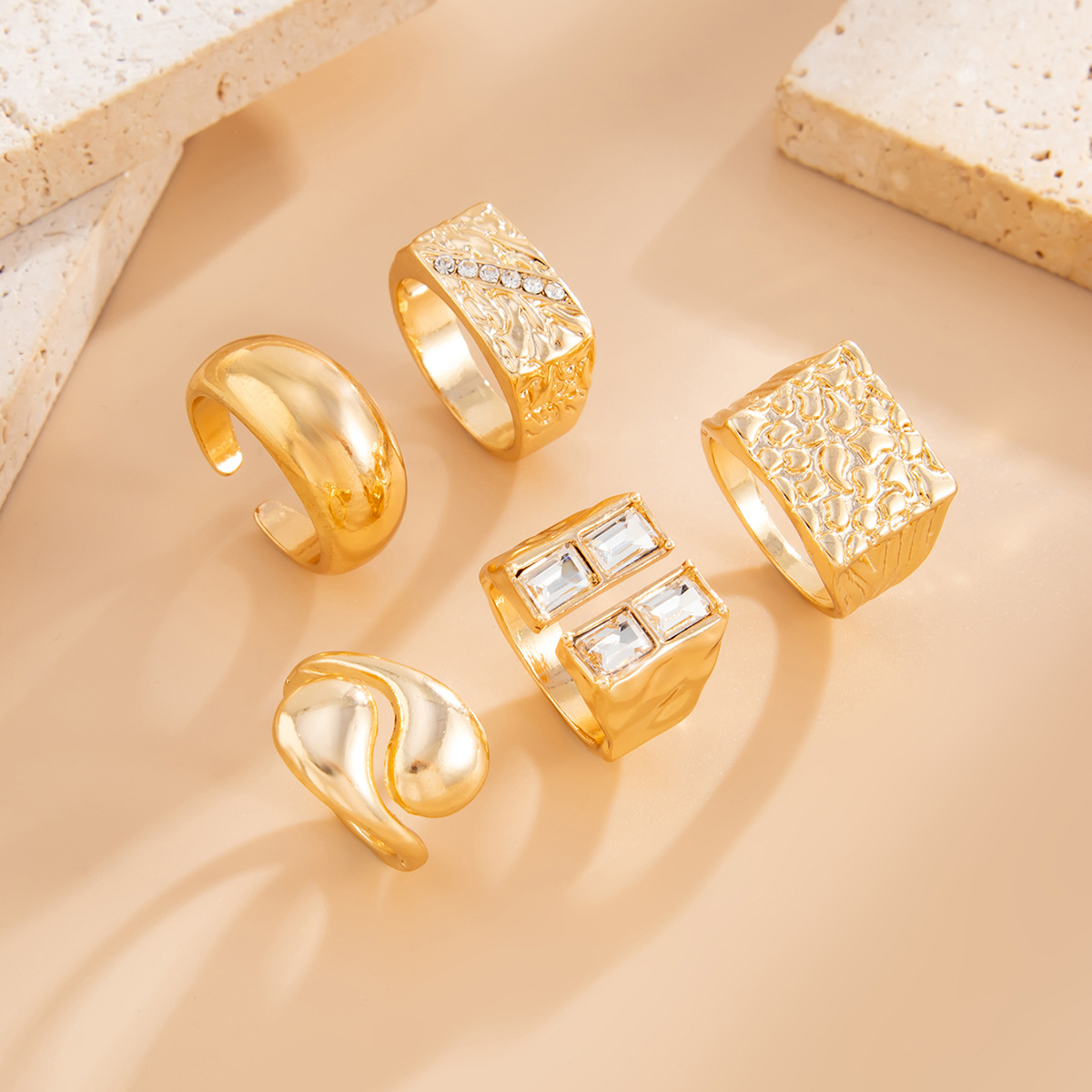 INS-style Ring & Necklace Jewelry Set