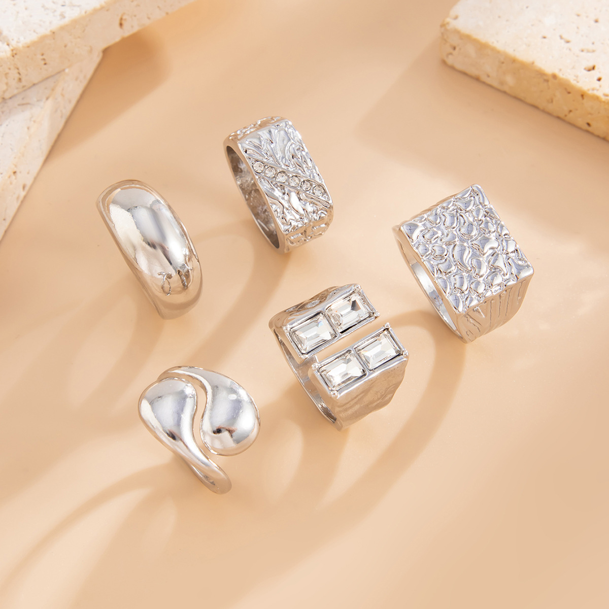 INS-style Ring & Necklace Jewelry Set