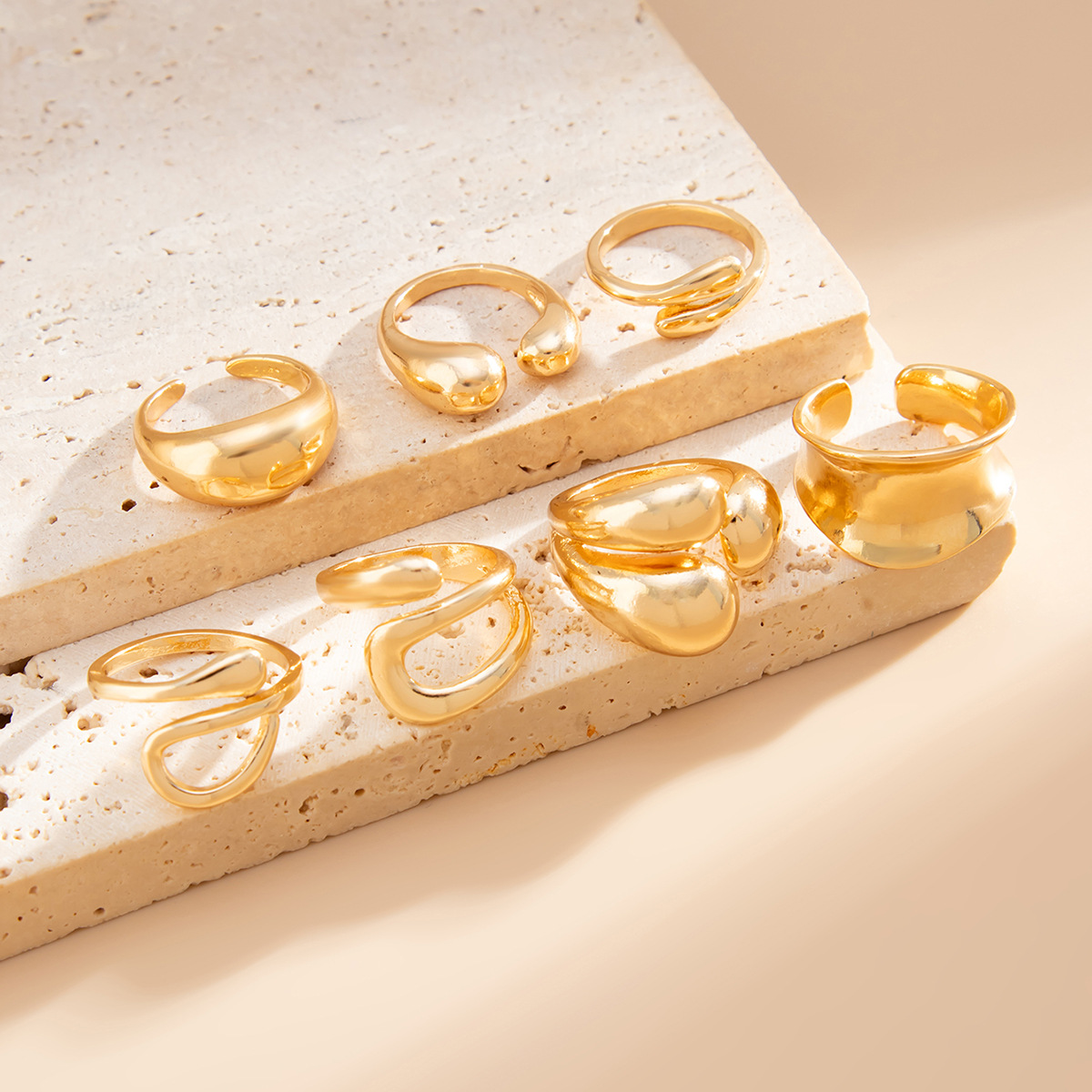 INS-style Ring & Necklace Jewelry Set