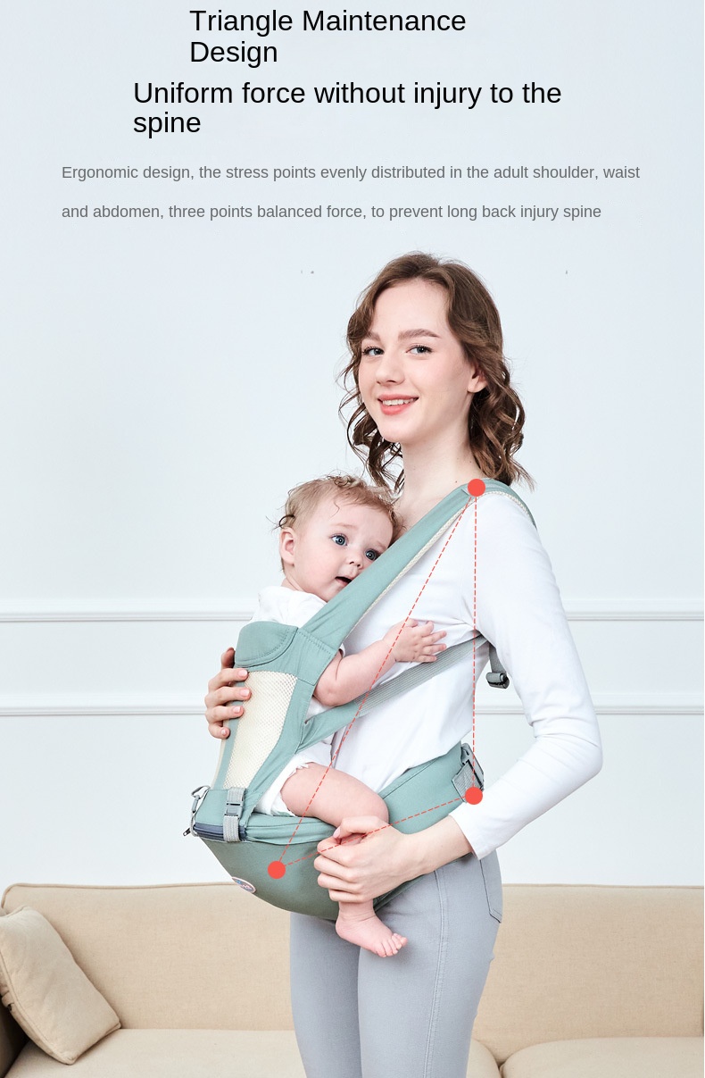 Baby Carrier and Waist Stool for 0 - 3 Year Olds