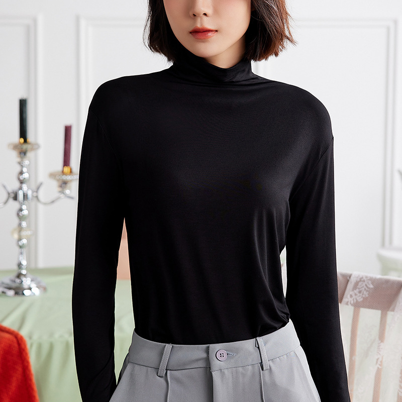 Women's Modal Long Sleeve High Neck Base Layer