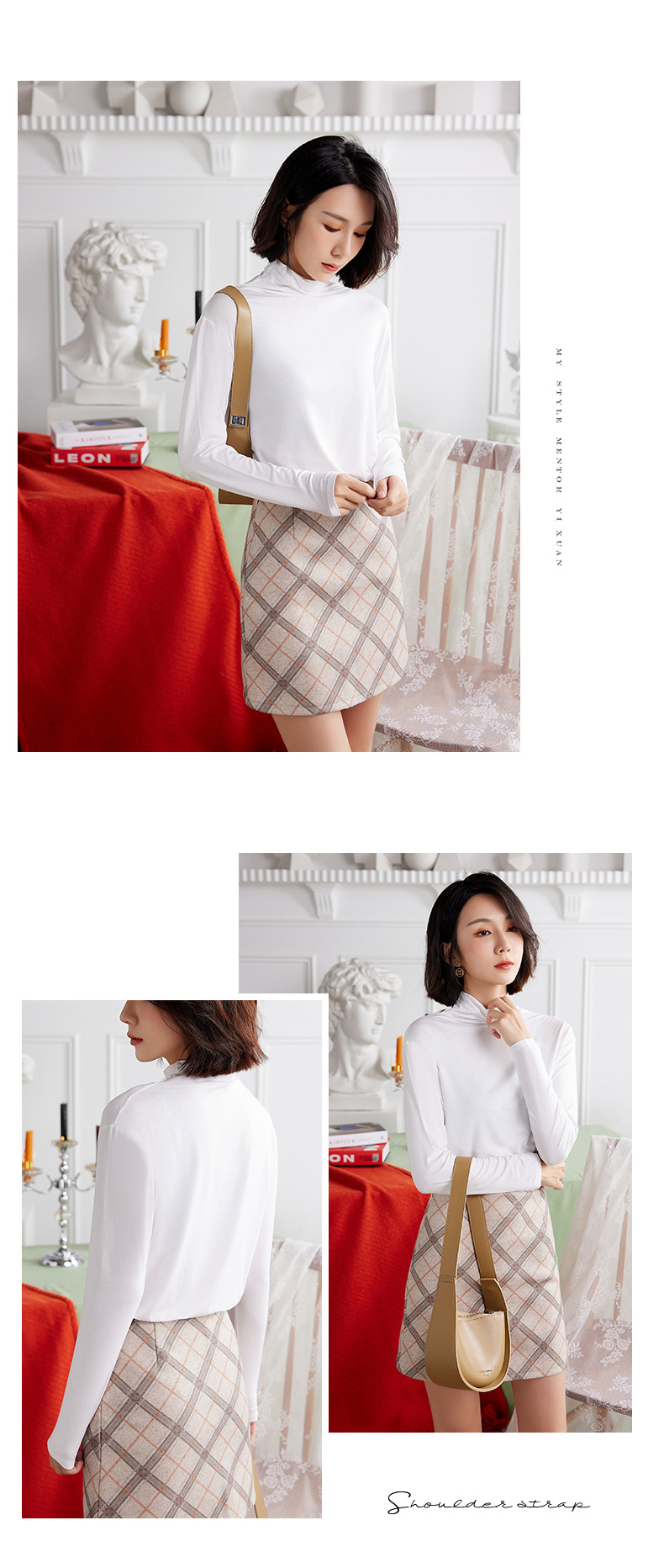 Women's Modal Long Sleeve High Neck Base Layer