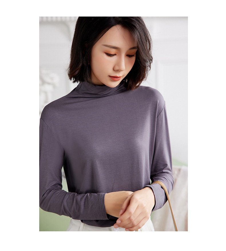 Women's Modal Long Sleeve High Neck Base Layer