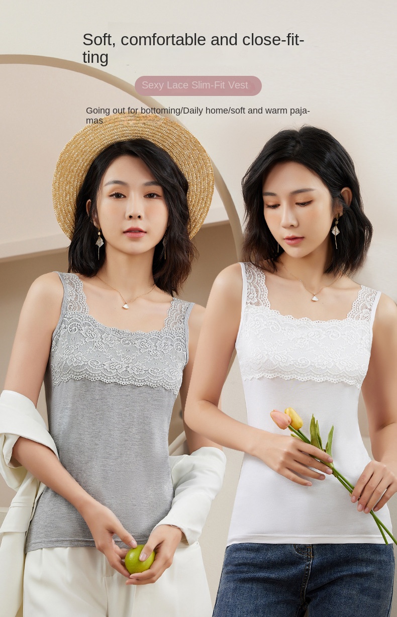 Women's Modal Lace Sling Vest