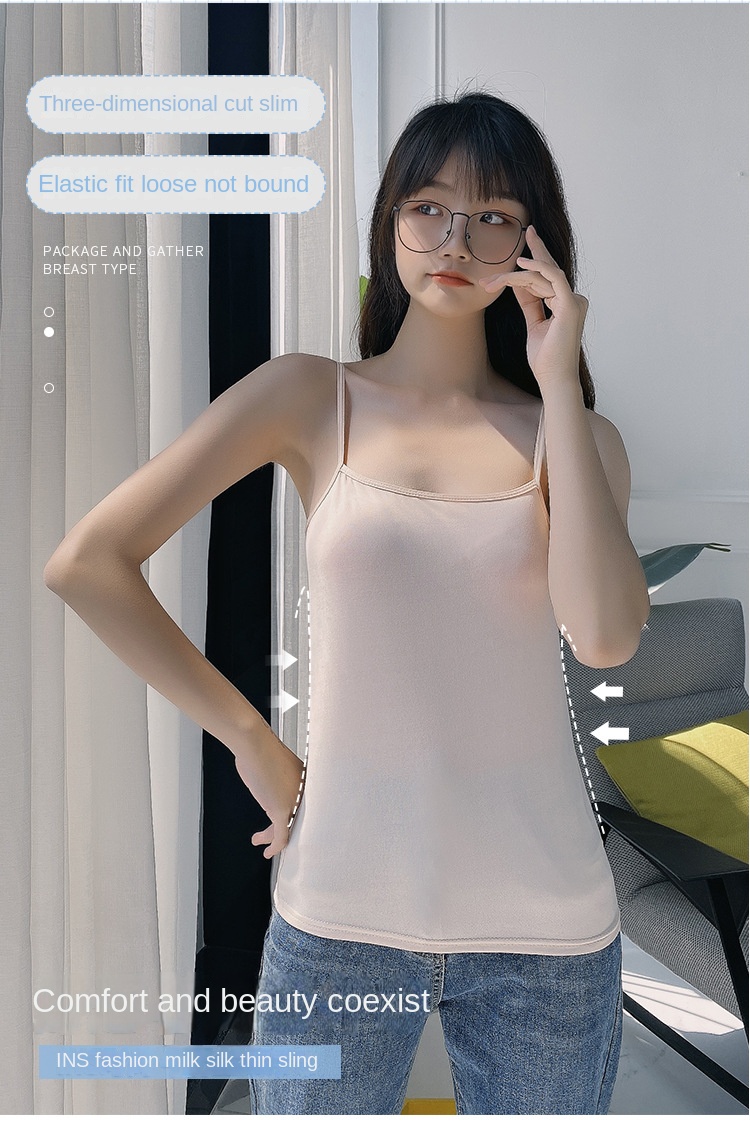 Women's Large Size Sling Vest for Summer