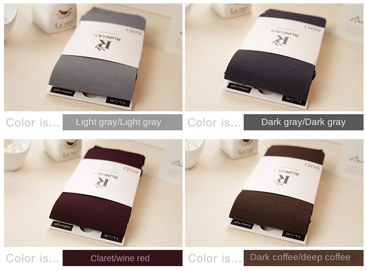 80D Striped Velvet Women's Pantyhose in 13 Colors