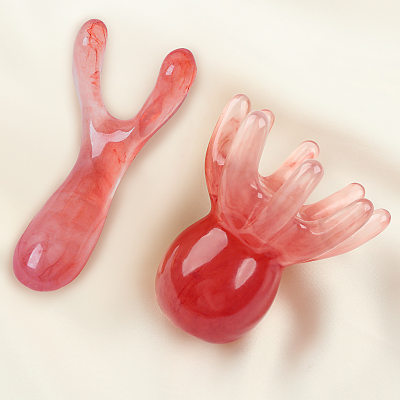 Resin Massage Stick and Octopus Comb Set
