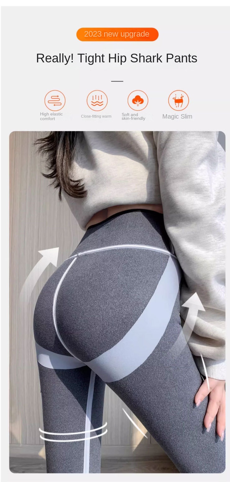 Women's Warm & Shaping Shark Yoga Leggings