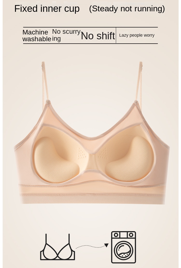 Women's Ice Silk Padded Backless Bralette