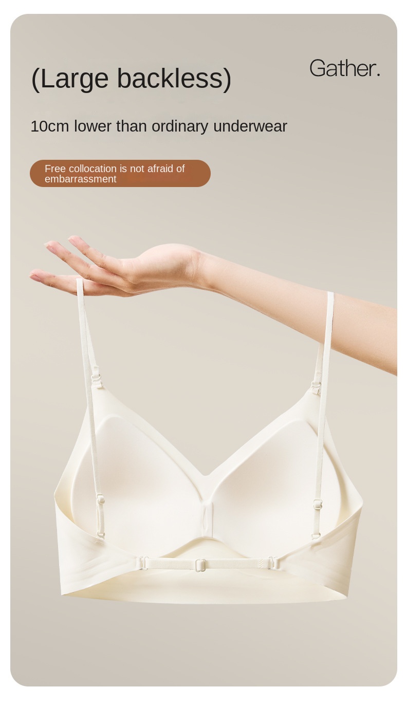 Women's Invisible Backless Nude Bra for Summer