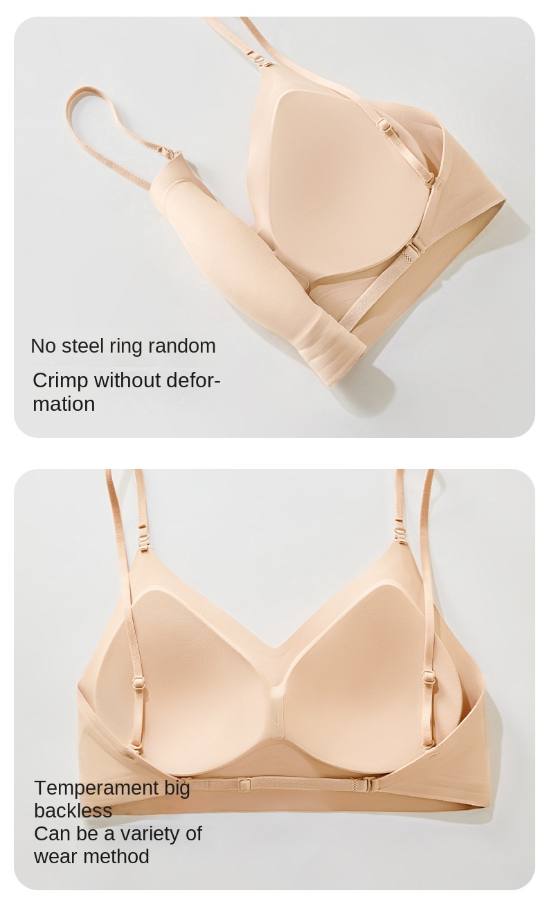 Women's Invisible Backless Nude Bra for Summer