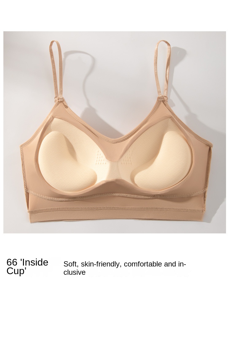 Women's Ice Silk Padded Backless Bralette