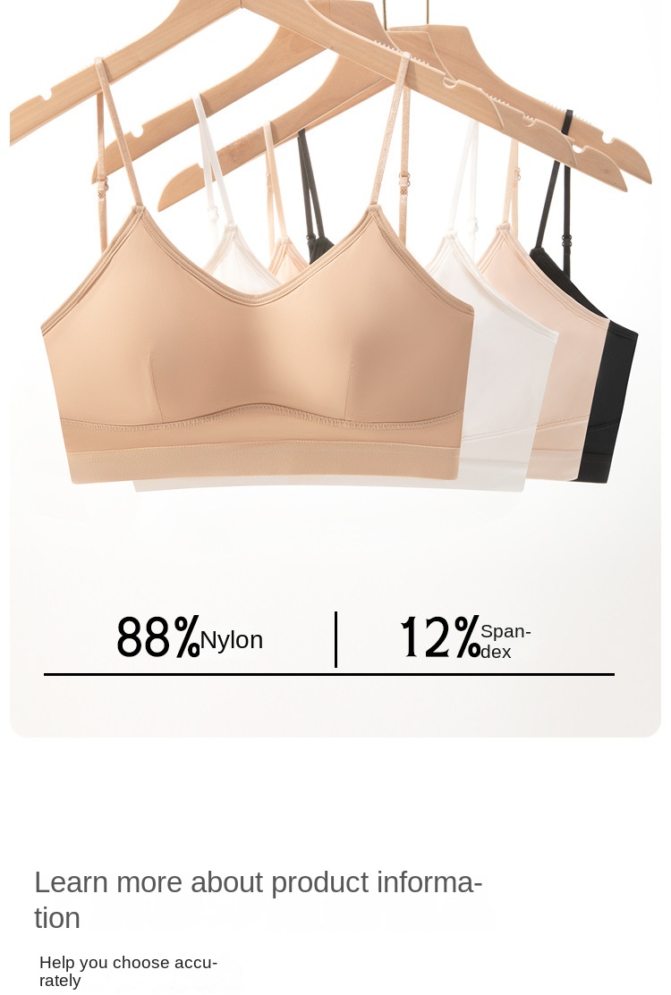 Women's Ice Silk Padded Backless Bralette