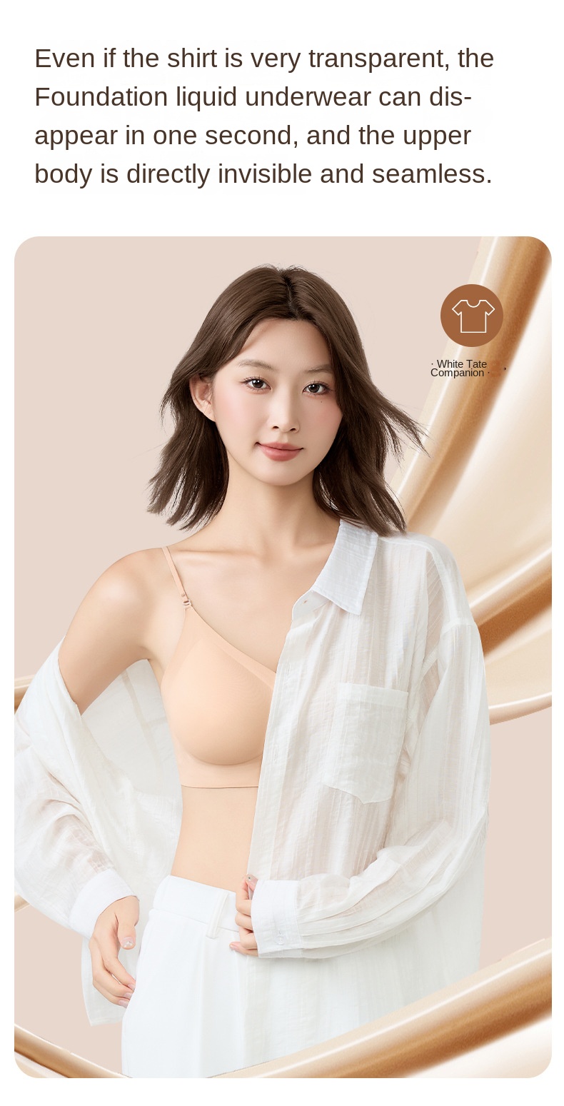 Women's Invisible Backless Nude Bra for Summer