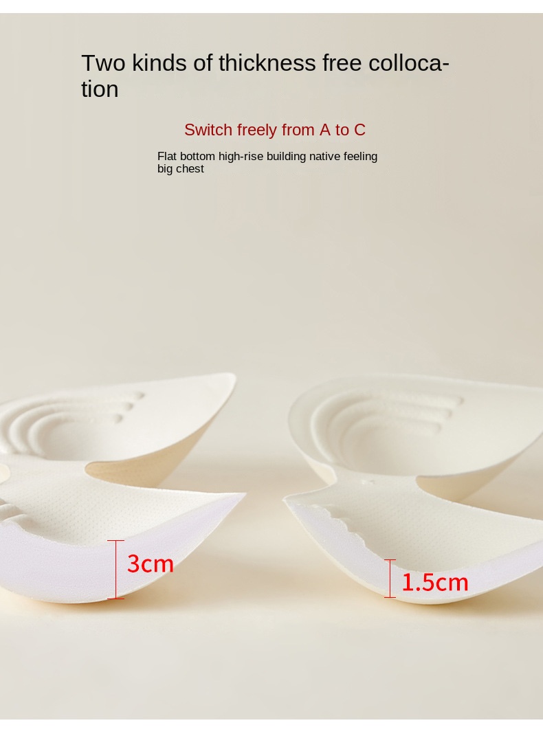 Thickened Wire-free Ice Silk Backless Bustier for Small Breasts