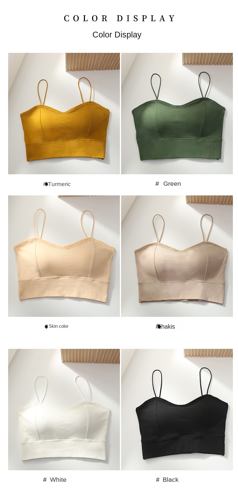 Cotton Integrated Backless Bra Top with Padded Cups