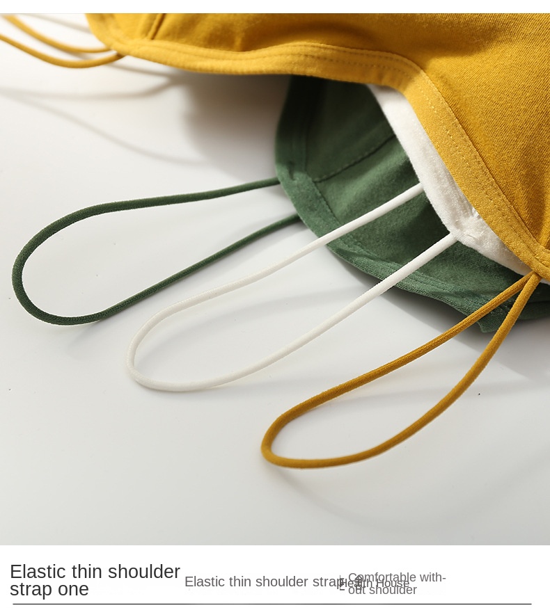 Cotton Integrated Backless Bra Top with Padded Cups