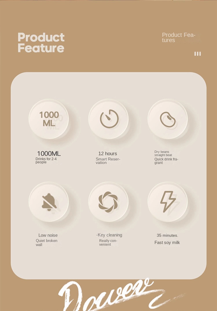 Multifunctional Quiet Wall - Breaking Juicer and Soy - Milk Maker