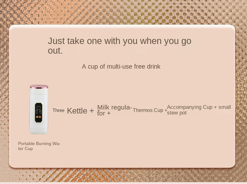 Portable 650ML Electric Heating Cup