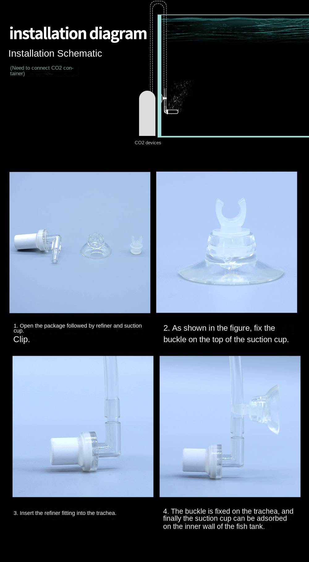 CO2 In-Cylinder Refiner for Aquarium