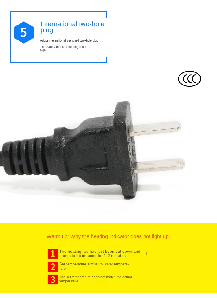 Aquarium Quartz Heating Rod with Precise Temperature Control