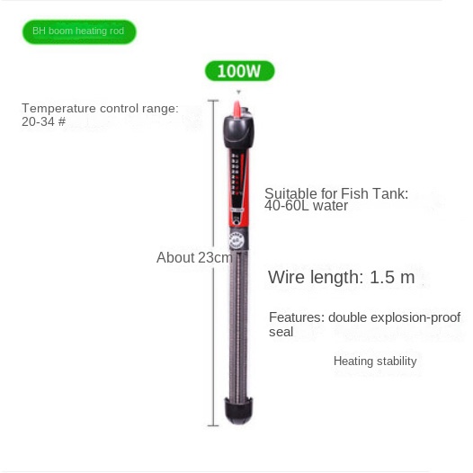 Aquarium Quartz Heating Rod with Precise Temperature Control