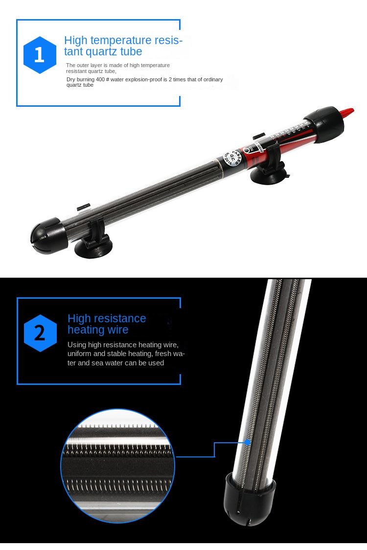 Aquarium Quartz Heating Rod with Precise Temperature Control