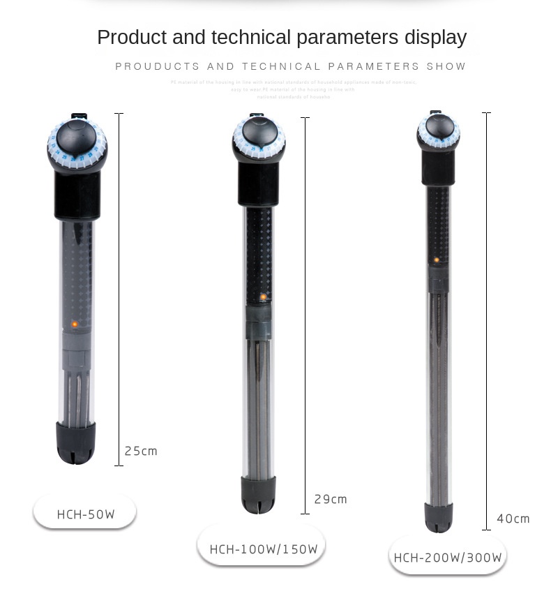 Aquarium Quartz Heating Rod with Precise Temperature Control