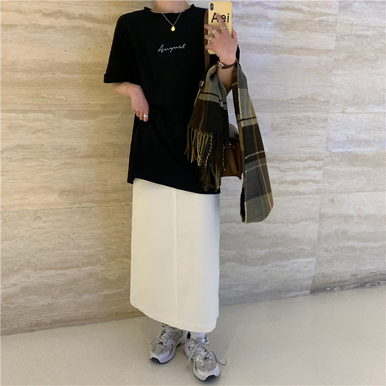 White Short Sleeve Loose-Fit T-Shirt