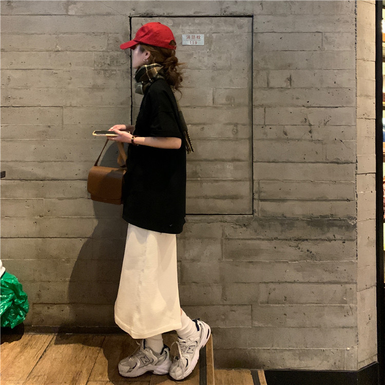 White Short Sleeve Loose-Fit T-Shirt