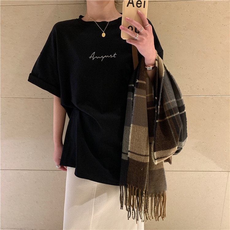 White Short Sleeve Loose-Fit T-Shirt