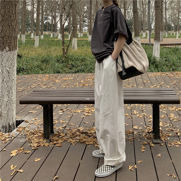 White Short Sleeve Loose-Fit T-Shirt