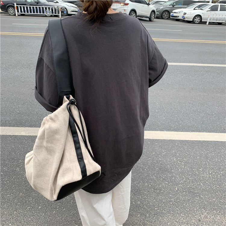 White Short Sleeve Loose-Fit T-Shirt