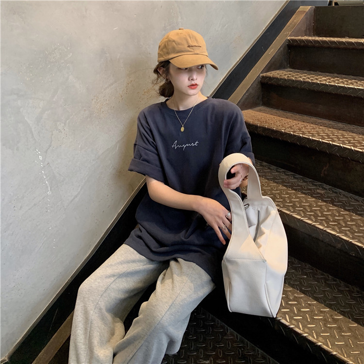 White Short Sleeve Loose-Fit T-Shirt