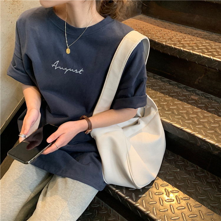 White Short Sleeve Loose-Fit T-Shirt