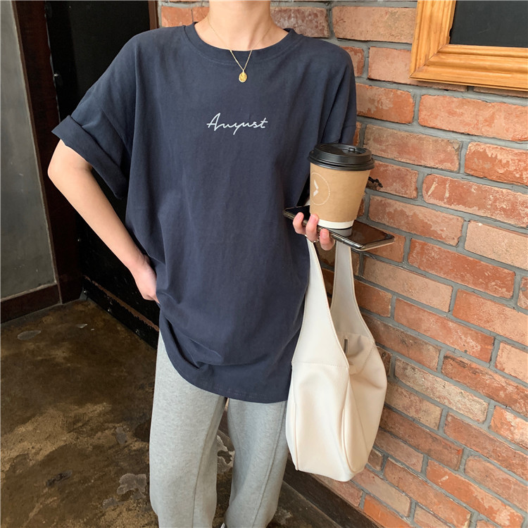 White Short Sleeve Loose-Fit T-Shirt