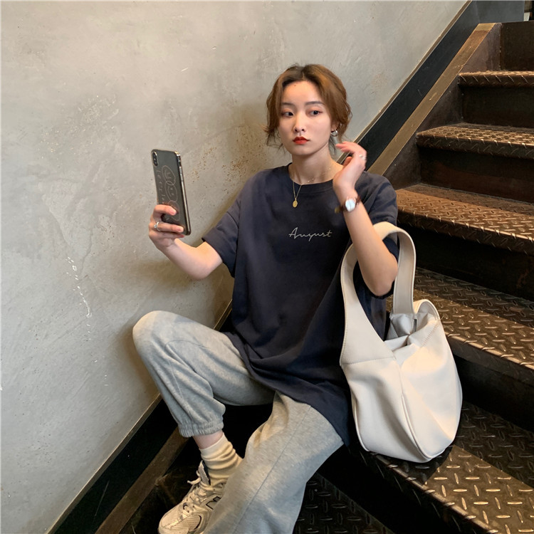 White Short Sleeve Loose-Fit T-Shirt