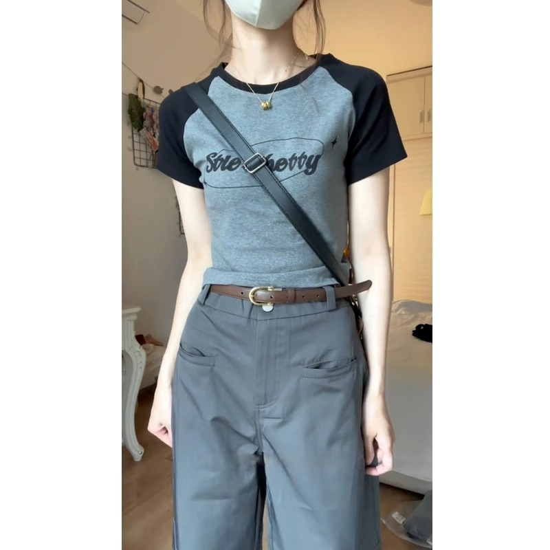 Spicy USA Colorblock Short Sleeve T-Shirt