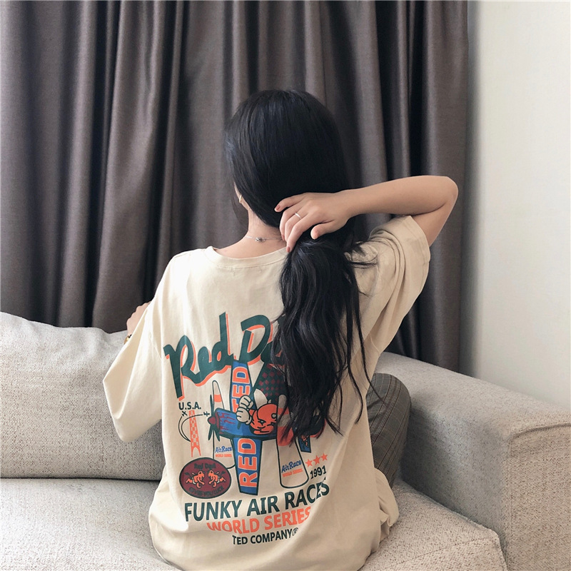 Floral Loose Fit Short Sleeve T-shirt