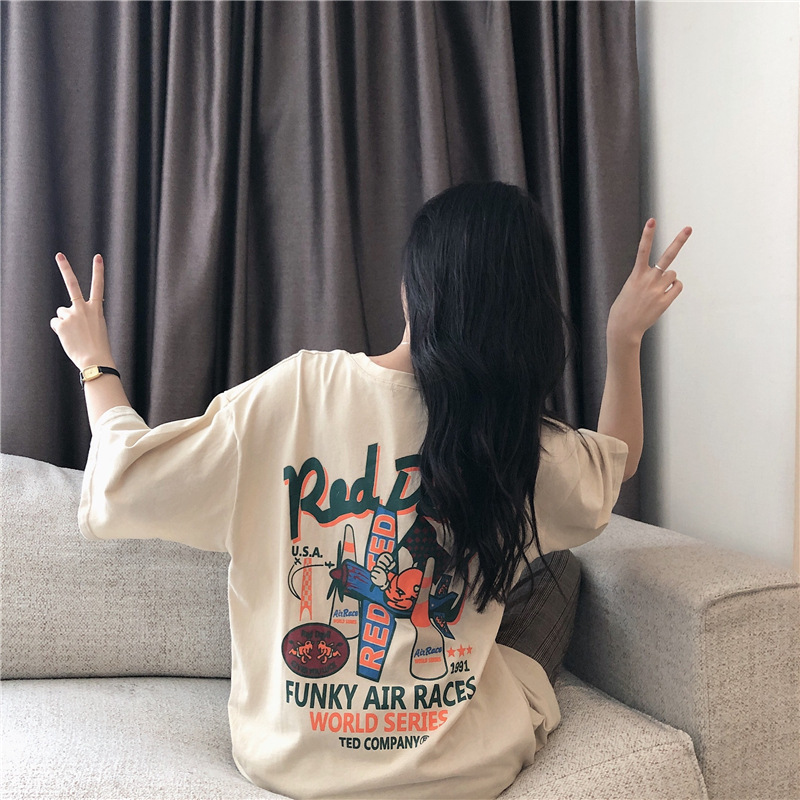 Floral Loose Fit Short Sleeve T-shirt