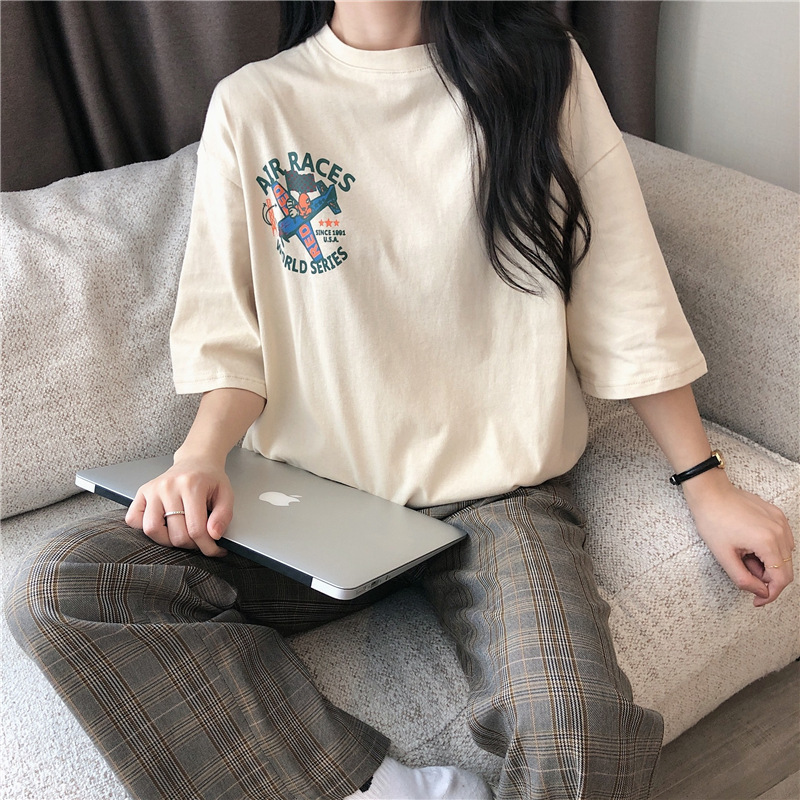 Floral Loose Fit Short Sleeve T-shirt