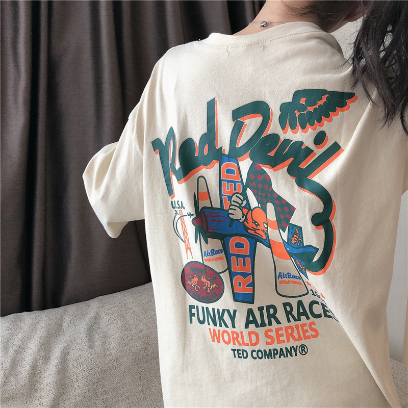 Floral Loose Fit Short Sleeve T-shirt