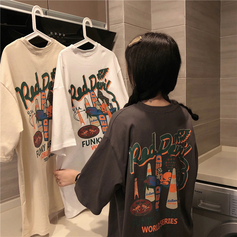 Floral Loose Fit Short Sleeve T-shirt