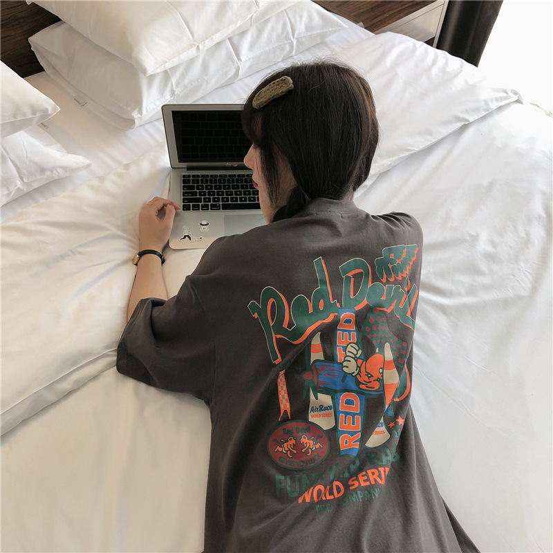 Floral Loose Fit Short Sleeve T-shirt